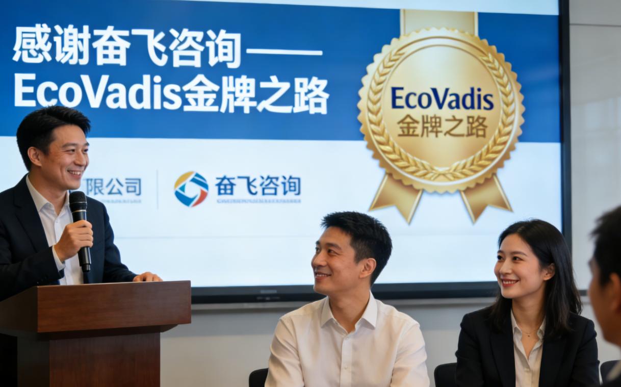 奋飞咨询周老师助阵宁波制造业企业斩获Ecovadis银牌